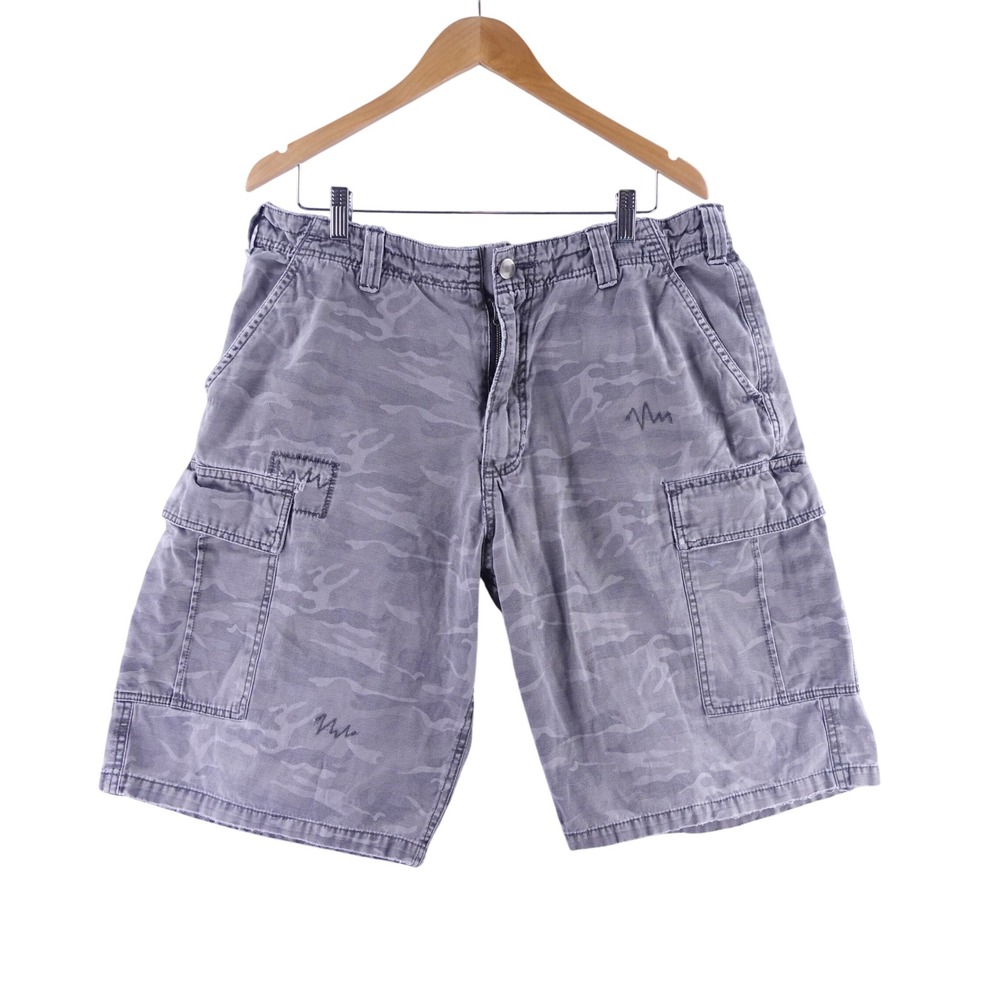 Dakota Mens Grey Camo Cargo Shorts Size 36 Cotton BD113378BT Camouflage Utility